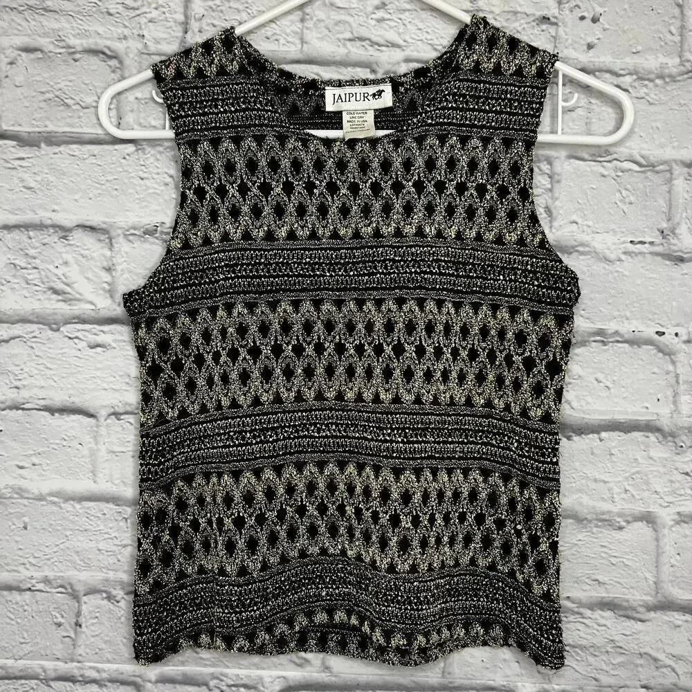 Vintage Jaipur Y2K Sleeveless top size Petite Medium